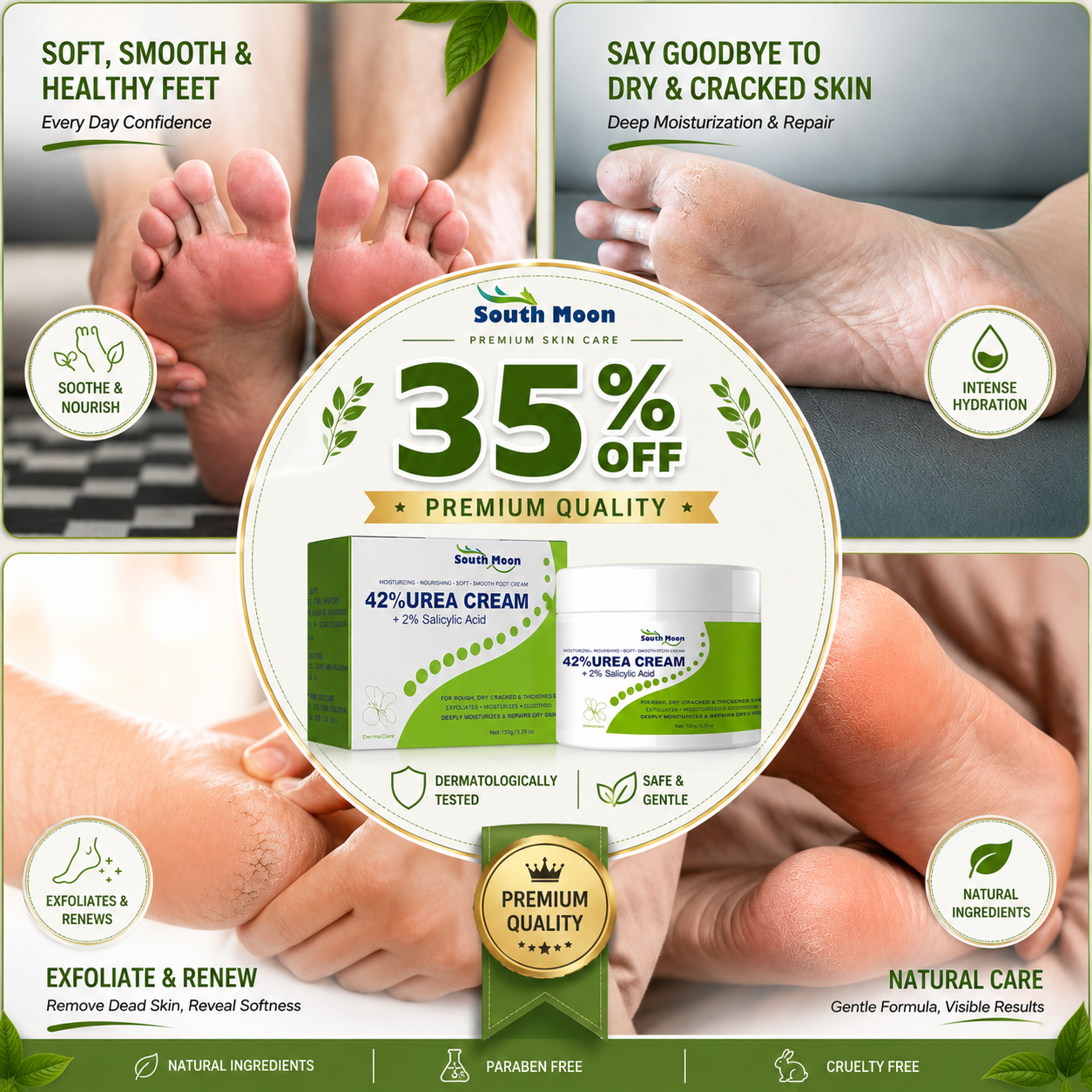 South Moon 42% Urea Cream + 2% Salicylic Acid | Intensive Foot Repair