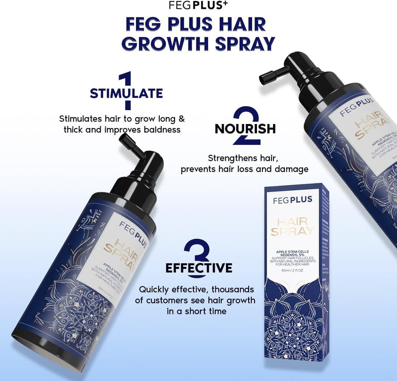 FEG Hair Revival Spray – Stop Hair Fall, Restore Confidence