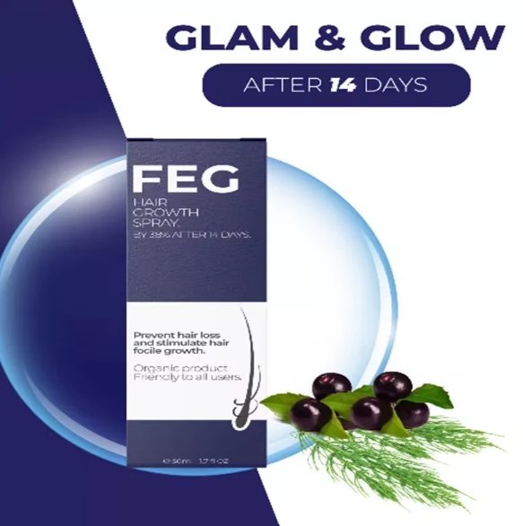 FEG Hair Revival Spray – Stop Hair Fall, Restore Confidence
