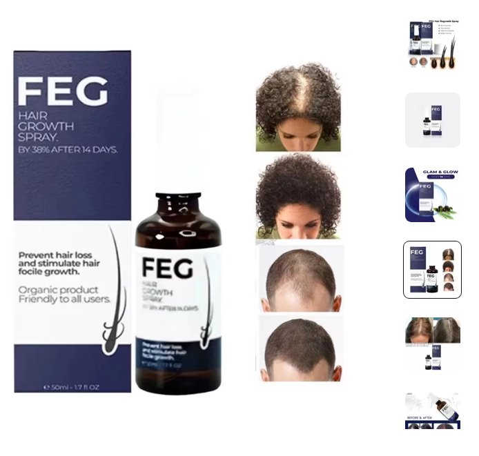 FEG Hair Revival Spray – Stop Hair Fall, Restore Confidence
